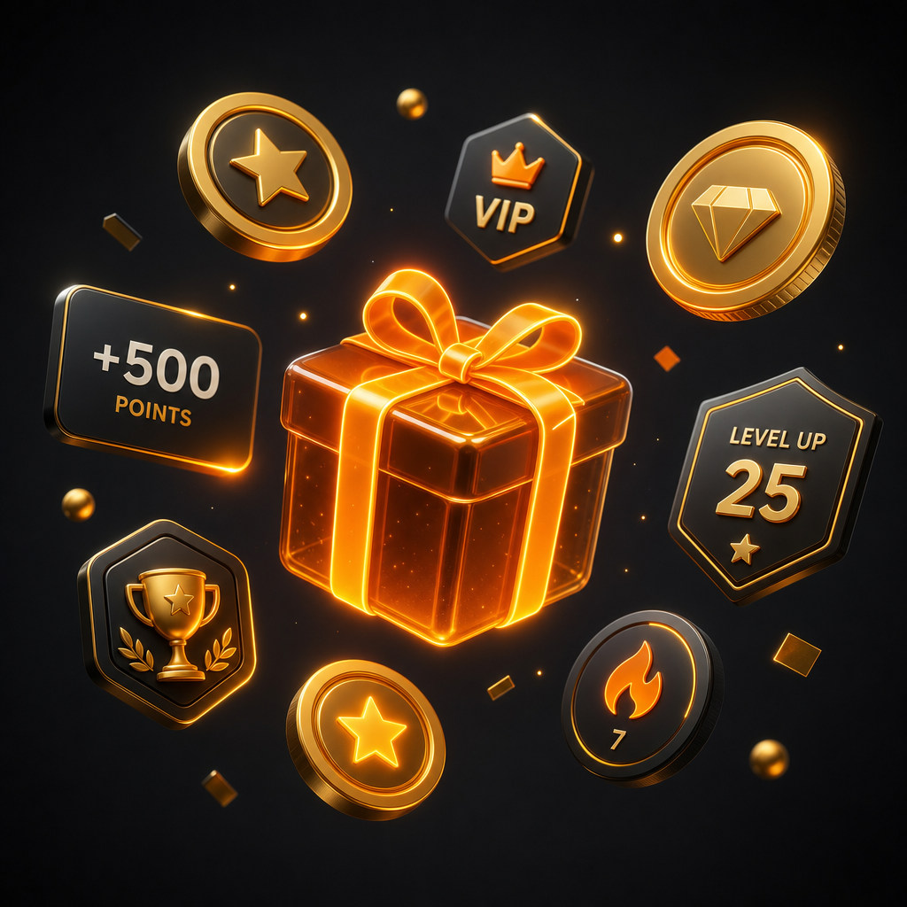 Rewards 3D concept
